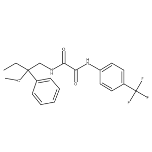 N1-(2-methoxy-2-phenylbutyl)-N2-(4-(trifluoromethyl)phenyl)oxalamide结构式