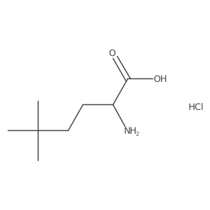 2-Amino-5,5-dimethylhexanoic acid hydrochloride Structure