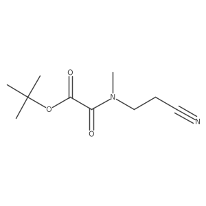 Tert-butyl [(2-cyanoethyl)(methyl)carbamoyl]formate Structure