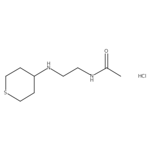 N-{2-[(thian-4-yl)amino]ethyl}acetamide hydrochloride Structure