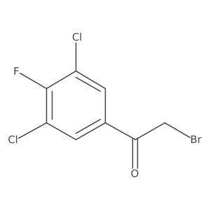 3,5-Dichloro-4-fluorophenacyl bromide Structure