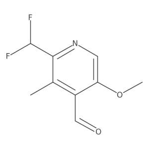 2-(Difluoromethyl)-5-methoxy-3-methylpyridine-4-carboxaldehyde Structure