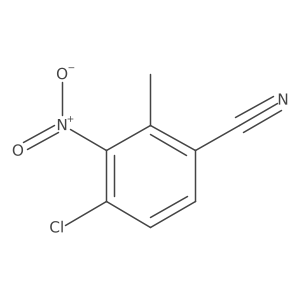 4-Chloro-2-methyl-3-nitrobenzonitrile Structure