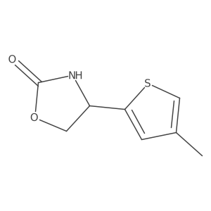 4-(4-Methylthiophen-2-yl)-1,3-oxazolidin-2-one结构式
