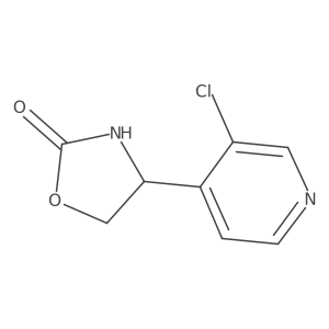 4-(3-Chloropyridin-4-yl)-1,3-oxazolidin-2-one Structure