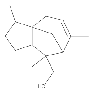 [(1S,2R,5R,6S,7S)-2,6,8-trimethyl-6-tricyclo[5.3.1.01,5]undec-8-enyl]methanol结构式