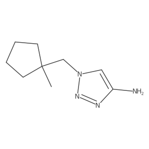 1-[(1-Methylcyclopentyl)methyl]-1H-1,2,3-triazol-4-amine结构式