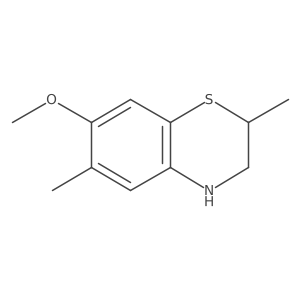 2H-1,4-Benzothiazine, 3,4-dihydro-7-methoxy-2,6-dimethyl-结构式