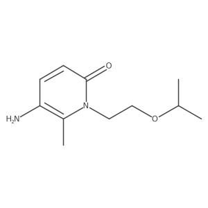 5-Amino-6-methyl-1-[2-(propan-2-yloxy)ethyl]-1,2-dihydropyridin-2-one结构式