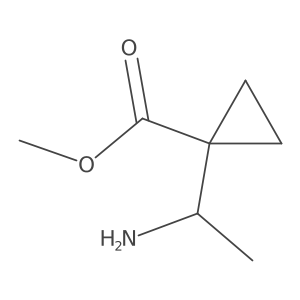Methyl 1-(1-aminoethyl)cyclopropanecarboxylate结构式