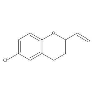 6-Chloro-3,4-dihydro-2H-1-benzopyran-2-carboxaldehyde Structure