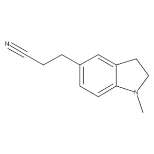 3-(1-methyl-2,3-dihydro-1H-indol-5-yl)propanenitrile Structure