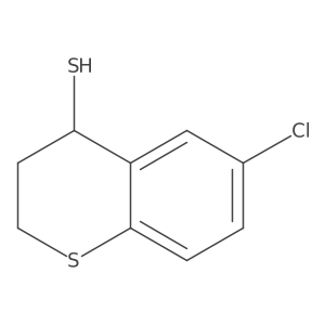 6-chloro-3,4-dihydro-2H-1-benzothiopyran-4-thiol Structure