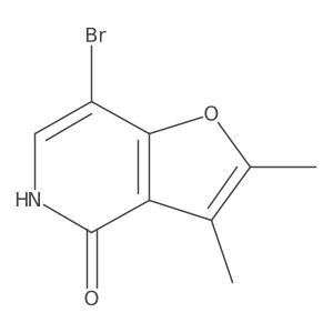 7-Bromo-2,3-dimethylfuro[3,2-c]pyridin-4(5H)-one结构式
