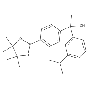 1-(3-Propan-2-ylphenyl)-1-[4-(4,4,5,5-tetramethyl-1,3,2-dioxaborolan-2-yl)phenyl]ethanol Structure