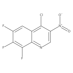 4-Chloro-6,7,8-trifluoro-3-nitroquinoline Structure