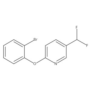 2-(2-Bromophenoxy)-5-(difluoromethyl)pyridine Structure