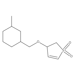 3-[(3-Methylcyclohexyl)methoxy]-2,3-dihydro-1lambda6-thiophene-1,1-dione结构式