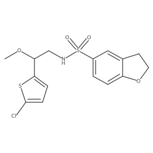 N-(2-(5-chlorothiophen-2-yl)-2-methoxyethyl)-2,3-dihydrobenzofuran-5-sulfonamide Structure