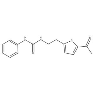 1-(2-(5-Acetylthiophen-2-yl)ethyl)-3-phenylurea Structure