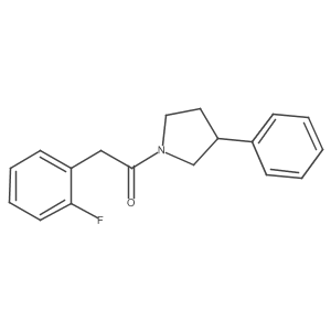 2-(2-Fluorophenyl)-1-(3-phenylpyrrolidin-1-yl)ethanone Structure
