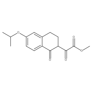 Methyl 2-(6-isopropoxy-1-oxo-1,2,3,4-tetrahydronaphthalen-2-yl)-2-oxoacetate Structure