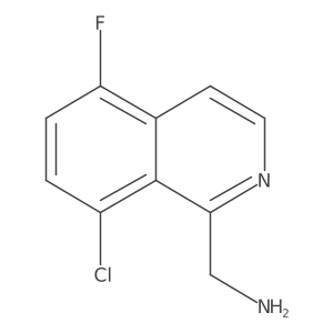 (8-Chloro-5-fluoroisoquinolin-1-yl)methanamine结构式