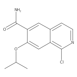 1-Chloro-7-isopropoxyisoquinoline-6-carboxamide结构式