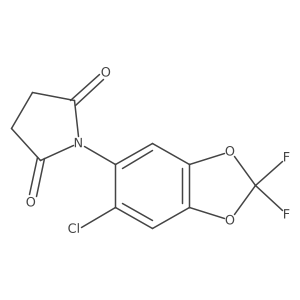 (2,2-Difluoro-6-chloro-1,3-benzodioxol-5-yl)-2,5-pyrrolidinedione Structure