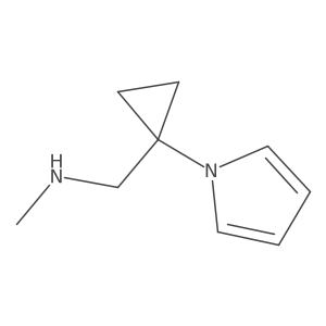 1-(1-(1H-pyrrol-1-yl)cyclopropyl)-N-methylmethanamine Structure