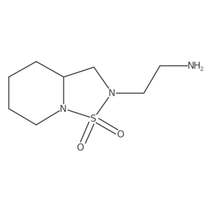 2-(2-aminoethyl)hexahydro-2H-[1,2,5]thiadiazolo[2,3-a]pyridine 1,1-dioxide结构式