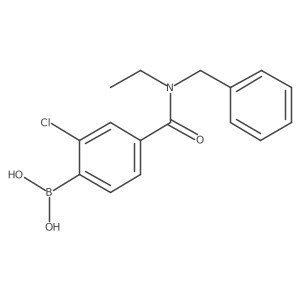 Boronic acid, B-[2-chloro-4-[[ethyl(phenylmethyl)amino]carbonyl]phenyl]-结构式
