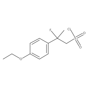 2-(4-Ethoxyphenyl)-2-fluoropropane-1-sulfonyl chloride结构式