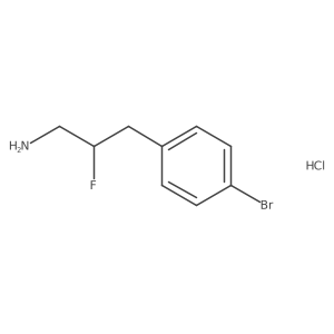 3-(4-Bromophenyl)-2-fluoropropan-1-amine hydrochloride Structure