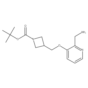 Tert-butyl 3-(((2-(aminomethyl)pyridin-3-yl)oxy)methyl)azetidine-1-carboxylate Structure