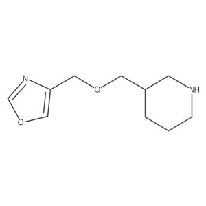 3-{[(1,3-Oxazol-4-yl)methoxy]methyl}piperidine Structure