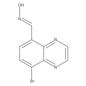 (E)-8-Bromoquinoxaline-5-carbaldehyde oxime结构式