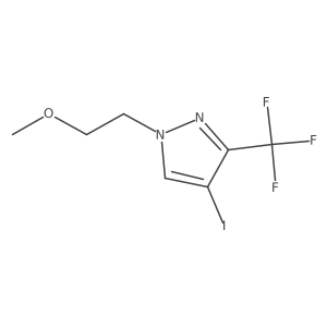 4-Iodo-1-(2-methoxyethyl)-3-(trifluoromethyl)pyrazole Structure