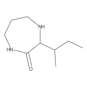 3-(Butan-2-yl)-1,4-diazepan-2-one结构式