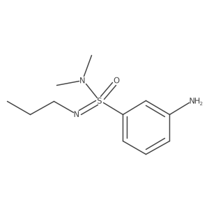 3-[S-(dimethylamino)-N-propylsulfonimidoyl]aniline结构式