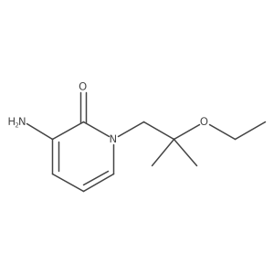3-Amino-1-(2-ethoxy-2-methylpropyl)-1,2-dihydropyridin-2-one Structure