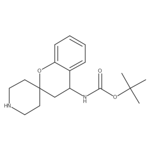 tert-Butyl spiro[chromane-2,4'-piperidin]-4-ylcarbamate Structure