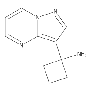 1-{Pyrazolo[1,5-a]pyrimidin-3-yl}cyclobutan-1-amine结构式