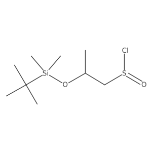 2-[(Tert-butyldimethylsilyl)oxy]propane-1-sulfinyl chloride Structure