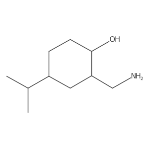 2-(Aminomethyl)-4-(propan-2-yl)cyclohexan-1-ol结构式