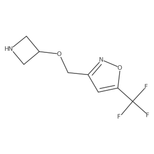 3-[(Azetidin-3-yloxy)methyl]-5-(trifluoromethyl)-1,2-oxazole结构式
