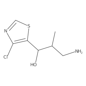 3-Amino-1-(4-chloro-1,3-thiazol-5-yl)-2-methylpropan-1-ol Structure