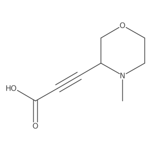 3-(4-Methylmorpholin-3-yl)prop-2-ynoic acid Structure