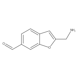 2-(Aminomethyl)benzofuran-6-carbaldehyde结构式