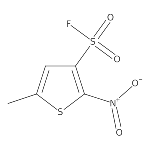 5-Methyl-2-nitrothiophene-3-sulfonyl fluoride结构式